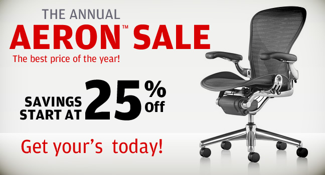 Annual Aeron™ Chair Blowout Sale!